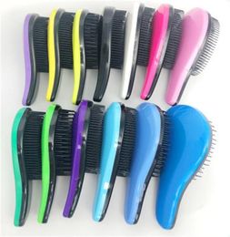 2020 Color hair comb plastic comb antiknot hair comb magic handle knot hair brush hairdresser beautician practical tool per6582454