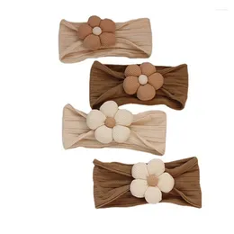 Hair Accessories Pretty Baby Headwrap Fashionable Hairband With Elastic Flower Head Wrap Turban Born Bands Po Prop