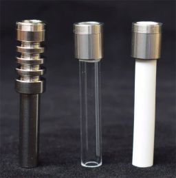 Smoking Replacement Thread Titanium Ceramic Quartz Tip 510 Nail For Nectar Collector Kit Micro Glass Pipes v4 kit 22 LL