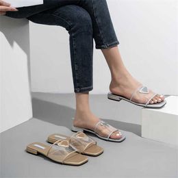 36% OFF Sports shoes 2024 P Family Fashion Transparent Low Womens for Casual Outwear with Thick Heel Slippers