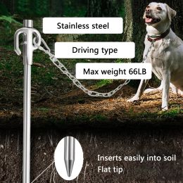 Sets Dog Tie Out Stake Dog Anchor Dog Tie Out Stake HeavyDuty Rust Resistant Stainless Steel Ground Anchor Dog Stake For Yard And