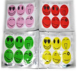 Smiling Face Mosquito Natural Repellent Patch Insect bug repellent sticker Camping use1641811