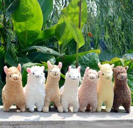 Lovely 23cm White Alpaca Llama Plush Toy Doll Animal Stuffed Animal Dolls Japanese sheep Soft Alpacasso For Kids Birthday Christma4545710