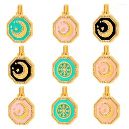 Pendant Necklaces Trendy Jewelry Europe And America Retro Oil Drop Geometric Hip Hop Necklace