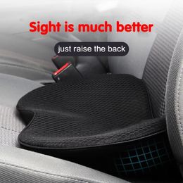 2 In 1 Car Seat Cushion Memory Foam Small Waist Pillow Health Protection Breathable Hip Increase Accessories 240223