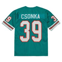 Stitched football Jersey 39 Larry Csonka 1972 1973 blue white mesh retro Rugby jerseys Men Women and Youth S-6XL