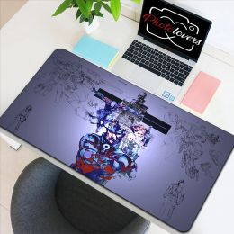 Pads Mousepad Anime Metal Gear Soild Desk Pad Mouse Carpet Gamer Keyboard Pc Cabinet Games Office Accessories Computer Desks Mat Mats