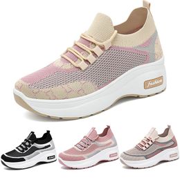 Classic casual shoes sponge cake running shoes comfortable and breathable versatile all season thick soled socks shoes 26