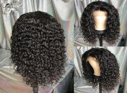 250 Density Pre Plucked 360 Frontal Wigs 10quot22quot Water Wave Brazilian Lace Front Human Hair Wig7459275
