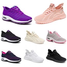 New men women shoes Hiking Running flat Shoes soft sole fashion purple white black comfortable sports Colour blocking Q75-1 GAI