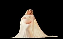 Chiffon Shawl Dress Maternity Pography Props Elegant Maxi Gown Pregnancy Dress Shoulderless Maternity Dresses For Po Shoot5554078