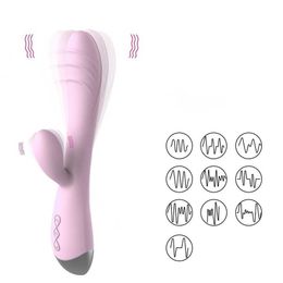 vibrator G-point vibrating stick frequency conversion bead rotating womens masturbation device adult fun products 231129