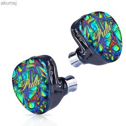 Cell Phone Earphones PULA PA01 Customized Resin IEM Earphone 10mm Dynamic Hifi Earbuds DJ Music Monitoring Headset With 6N Silver Plated cable YQ240304