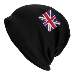 Berets Union Jack British Flag Beanies Caps Men Women Unisex Fashion Winter Warm Knit Hat Adult United Kingdom Bonnet Hats