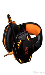 G2000 Game Headphone Stereo OverEar Gaming Headset Headband Earphone with MIC Light for Computer PC Gamer9298930