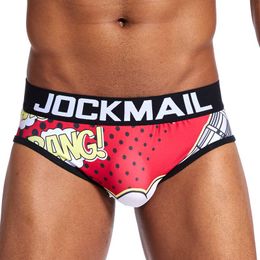 Jockmail Sexy Men Briefs Underwear Mens Panties Print JM336