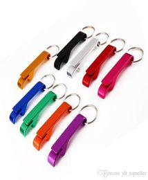 2in1 pocket key chain aluminum alloy beer bottle opener claw bar small beverage keychain ring beer opener keychain 200pcs6568820