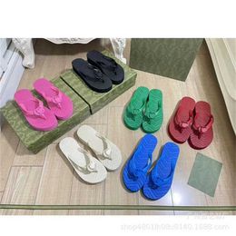 Sports 2024 new leisure flip flops with soft and sandals for women in summer wear beach Black Non Slip rain shoes thick soles increased