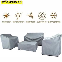 Chair Covers 68 size silver garden patio protective cover Oxford cloth furniture dust cover rattan table and chair sofa waterproof rain cover