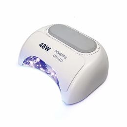IBelieve Professional Dual Chip UVLED Lamp 48W Quick Curing Nail Dryer Timing Luminaria Varnish Solidify Ongles Manicure Light 240229