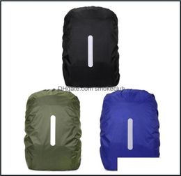 Sports Outdoors Outdoor Bags Rain Er For Backpack 20L 35L 45L 60L 70L Reflective Waterproof Bag Camo Cam Hiking Climbing Dust Ra8426562