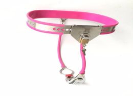 New Female belt bondage locks device fetish wear sex toys for woman panty slave bdsm stainless steel products H0063097146