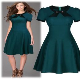 Women039s 1950s Vintage Bow Tie Ladies Retro Swing Party Evening Dresses Skaters Cocktail Party dress 32317076962