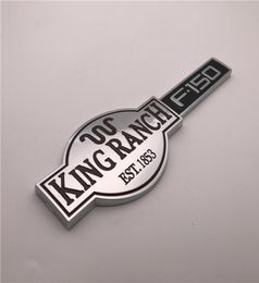 Custom Chrome brown and black KING RANCH est1853 F150 Car emblem badge sticker nameplate logo2544243