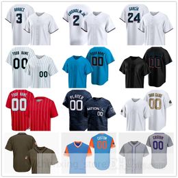 Stitched 2024 Baseball Jersey 7 Tim Anderson 9 Josh Bell 5 Jon Berti 41 Jonah Bride 36 Jake Burger 63 Xavier Edwards 1 Nick Gordon 64 Victor Mesa 54 Dane Myers 12 Sanchez