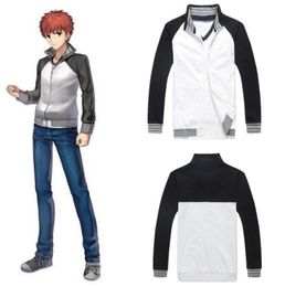 Anime Fate Stay Night Emiya Shirou Cosplay Costume Halloween Zipper Long Sleeve Coat Jacket Asian Size 5796193
