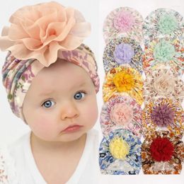 Hair Accessories Baby Hat Children's Flower Creative Print Summer Thin Soft Pullover