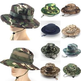 Cloches Boonie Hats Tactical Sniper Camouflage Tree Bucket Hat Accessories Casual Military Army American Men Cap293e