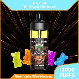 EU Warehouse Good Taste Disposable Vape 12000 Puffs E Cigarette Fruit Flavored Prefilled Pod Device 2% 5% Nic Mesh Coil Refilled eletronic cigarette