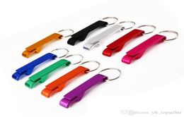 2in1 pocket key chain aluminum alloy beer bottle opener claw bar small beverage keychain ring beer opener keychain 200pcs4296436