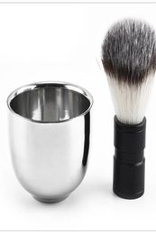 2022 Men039s Durable Stainless Steel Shave Soap Cup Professional Barber Salon For Brush Shinning Shaving Mug Bowl Face Care Gif6029725