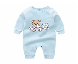 Fashion Cute Cartoon Baby Clothes Knitted Longsleeved Costume Round Collar British Style Newborn Baby Boy Girls Romper9816423