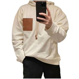 Mens Sweatshirt Designer Original Quality Fashion Mens Hoodie Velvet Fragrant Leather Pockets Couple Loose And Comfortable