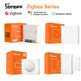 Control SONOFF Zigbee 3.0 ZBBridge Mini ZBMINI / Wireless Switch / Temperature Humidity /Motion /Door Sensor Work With Alexa Google Home