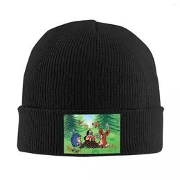 Berets Cute Cartoon Mole Skullies Beanies Caps For Men Women Winter Warm Knitted Hat Adult Krtek Little Maulwurf Bonnet Hats