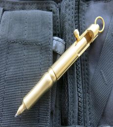 Grapesfish Custom CNC Machined Outdoor Gadgets Hidetoshi Nakayama Style Soild Brass Bolt Ball Pen EDC Tactical Defense Survival Re8524780