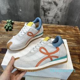 2024 Sneaker Fashion calfskin Suede Nylon Sneaker Wear-resistant sole Outdoors Training Shoes