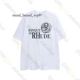 Rhude Shorts Designer Shorts Spring Summer Rhude T Shirt Man T Shirts Women Tees Skateboard Oversize Men Short Sleeve T-shirt Luxury Brand Men's T-shirts 6217