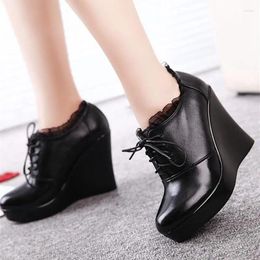 Dress Shoes 2024 Ladies Super High Heel Sexy Lace Belt Leather Work Women's Fashion Pumps