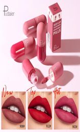 18 Colours Pudaier Newest Mini Capsule Lipstick Matte Maquiagem Natural Waterproof NonStick Cup Lip Tint Waterproof Long Lasting B2279495