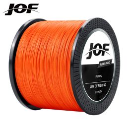 Lines JOF 500M 8 Strands 4 Strands Braided Fishing Line 1088LB Multifilament X8 Fishing Line Super Strong for Saltwater