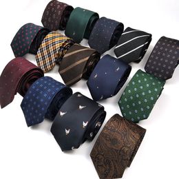 Ties Fashion 8cm Silk Men's Floral Tie Green Bule Jucquard Necktie Suit Men Business Wedding Party Formal Neck Ties Gifts Cra248m