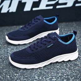 Men Women Mesh Running Shoes Soft Breathable Comfort Black White Greys Navy Blue Red Purple Mens Trainers Sports Sneakers GAI