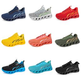 men women running shoes GAI six black navy blue light yellow mens trainers sports Breathable Outdoor sneakers dreamitpossible_12