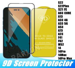 9D Cover Tempered Glass Full Glue 9H Screen Protector for iPhone 14 Pro Max 13 12 11 XS XR X 8 Samsung S23 S22 S20 FE S21 Plus A333308670
