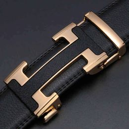 Echain Luxus Vintage Designer H Gürtel Männer Hohe Qualität Frauen Echtes Echtes Leder Kleid Strap Gürtel für Jeans Cinturones hombre AA220312